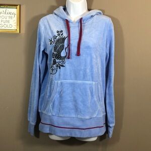 Oodji Ultra Plush Pullover Hoodie Bird Medium